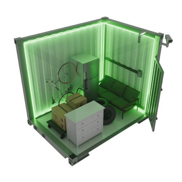 Мини-склад 7 м² в контейнере